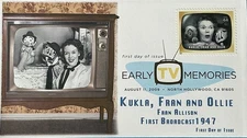 BDAOCITW KSC Cachets 4414 Early TV Memories - Kukla, Fran (Allison) and Ollie 