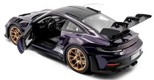 PORSCHE 911 GT3 RS WEISSACH PACKAGE - PURPLE - SOLIDO 1:18 SCALE DIECAST MODEL
