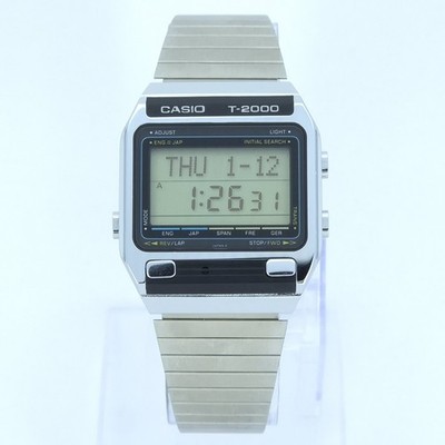 NOS CASIO T-2000 DICTIONARY WR VINTAGE DIGTAL WATCH JAPAN 1984