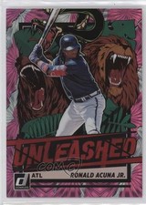2021 Panini Donruss Unleashed Pink Fireworks Ronald Acuna Jr #UNL5 0c2