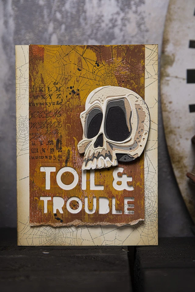 Sizzx Thinlits Die Set 9PK Bold Text Halloween by Tim Holtz | 665995 | Chapte... - Image 4 of 4