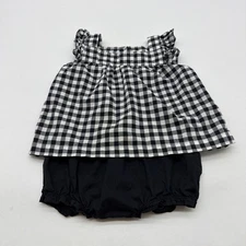 Carters One Piece Toddler Girls Size 18 M Plaid 100% Cotton.#38889