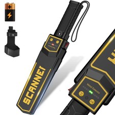 Handheld Metal Detector Wand Security Scanner,High Sensitivity Black