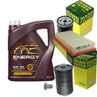 Mann Inspektionspaket Filterset 5L Mannol Energy 5W-30 FüR VW Scirocco 1.8