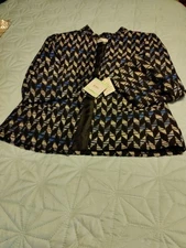 Kasper Women’s Celest Multi Blazer (8P) and Skirt  (6P) Combo New with Tags