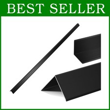 Protect Walls with Black Aluminum Corner Guards - 10pcs