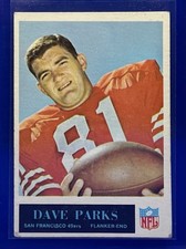 1965 Philadelphia Football Rookie Dave Parks RC San Francisco 49ers #180