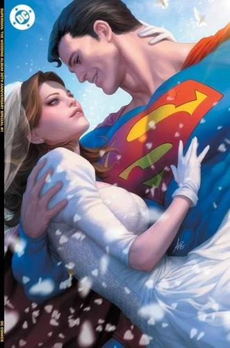 Superman Wedding Album 30th Anniversary #1 - Artgerm Virgin Foil Variant Cover