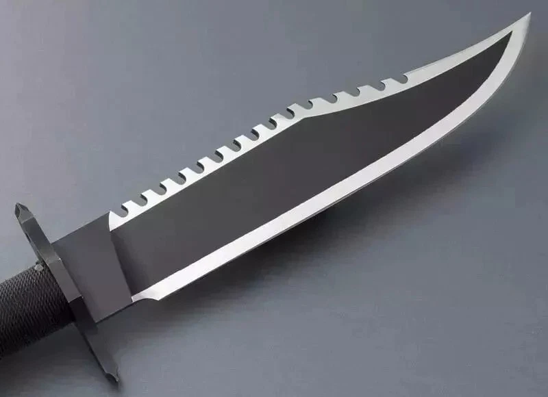 Cuchillo de supervivencia de sangre Rambo ONE, cuchillo Bowie de caza con funda cuchillo de camping Foto 4 de 4