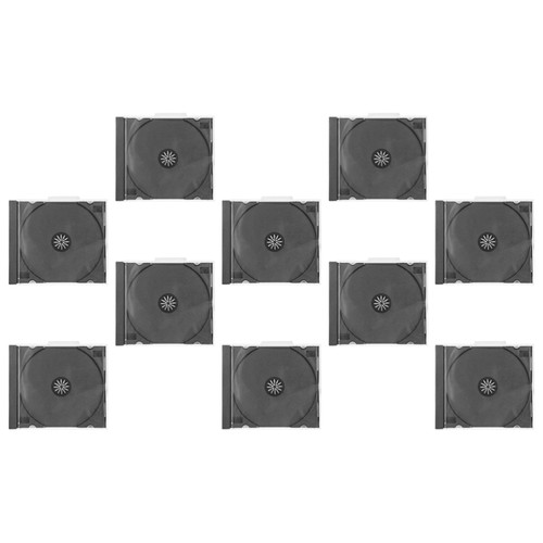 10 Pcs Plastic CD Disc Box Case Jewel Clear Cases Storage Container - 第 2/12 張圖片