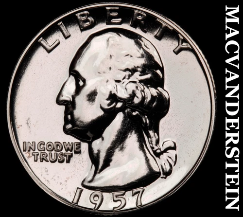 1957 Silver Washington Quarter - Choice Gem Proof  Lustrous  #G9194