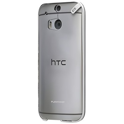 PureGear Slim Shell Case for HTC One Clear Protective Phone Cover 61104PG New