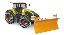 Bruder Claas Axion 950 with Snow Chains & Plough Blade - 1:16