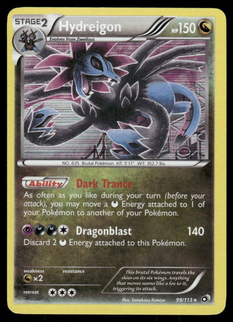 Pokemon Tcg Hydreigon #99 Pokemon Legendary Treasures LP