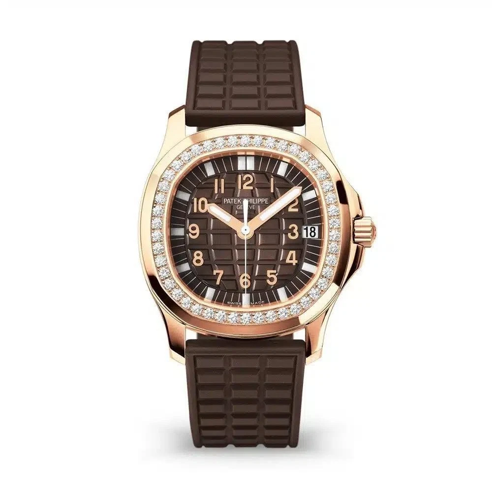 Patek Philippe — Patek Philippe 5068R Aquanaut Luce Chocolate Dial 18K Rose Gold Box & Papers