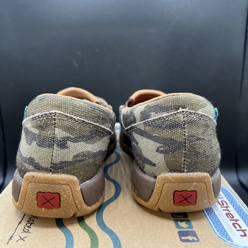 Twisted X Womens Size 6 Slip On Driving Moc-Camo Shoes Cellstretch WXC0010 - Picture 5 of 10