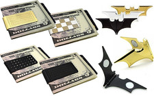 Men’s Money Clip Stainless Steel & Cash Notes Holder Silver Slim Thin Wallet UK