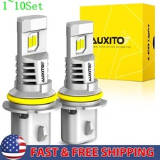 Auxito 9007 Hb5 Led Super Headlight Bright Bulbs Kit Highlow Beam White 1-10set