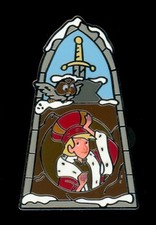 Arthur Archimedes Window Sword in the Stone Imaginative Icons Mystery Disney Pin