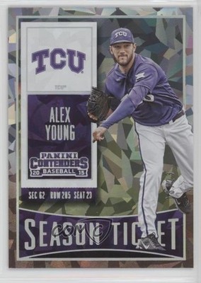 2015 Panini Contenders Season Ticket Cracked Ice 18/23 Alex Young #6 1c1