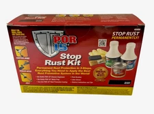 POR-15 Stop Rust Kit Gloss Black 40909 3-Step Rust Preventive System New Sealed