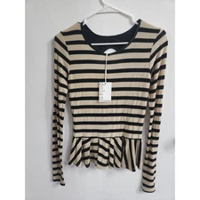 Dolan by Anthropologie light sweater top XS NwT stripes