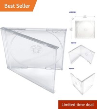 Clear CD Jewel Case 10-Pack - Crystal Clear Protection for Your Discs