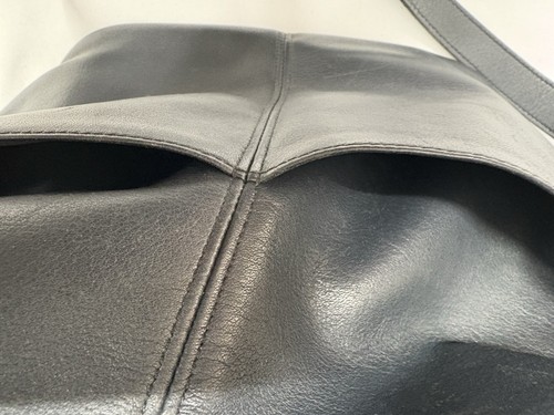 Coach Vintage Navy Leather Soho Rivington 4141 Shoulder/Hobo Bag Made in USA - 第 14/19 張圖片