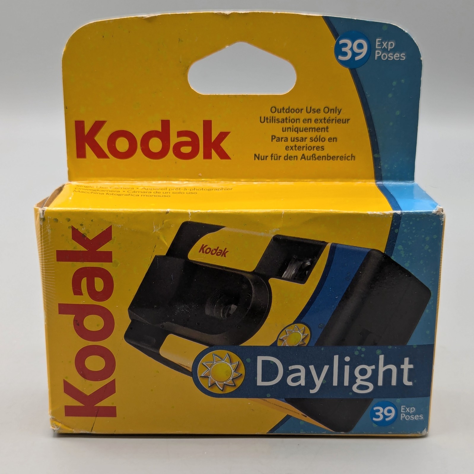 Kodak Disposable Camera Daylight 39-Exposure Outdoor Use Only Expired 2023