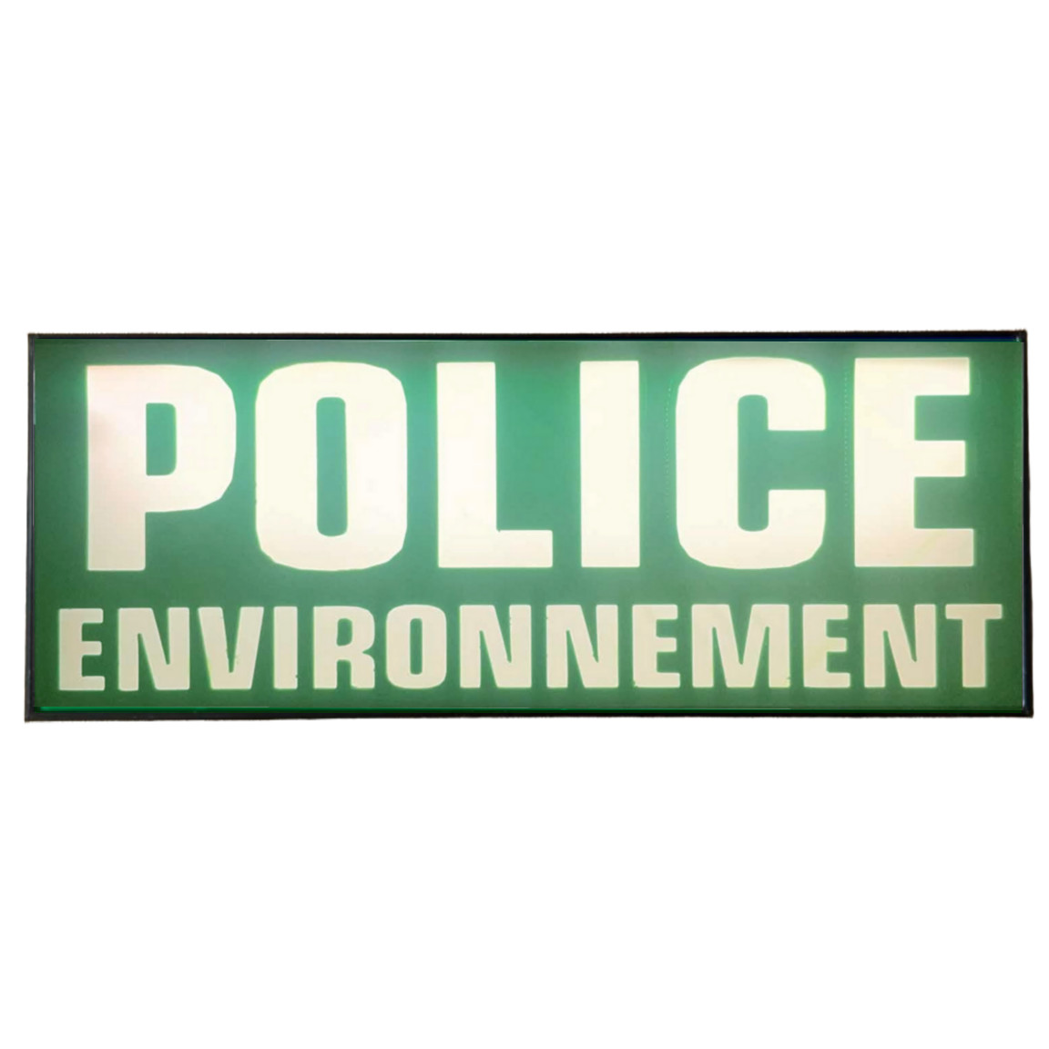 Pare-soleil rétroéclairé à LED POLICE ENVIRONNEMENT signalisation lumineuse voiture 12V