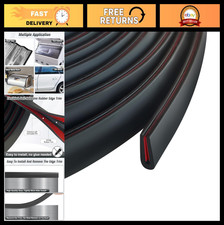 Self-Adhesive Rubber Edge Trim 1/16" U Channel - Sharp Edge Protector, 100Ft Bla