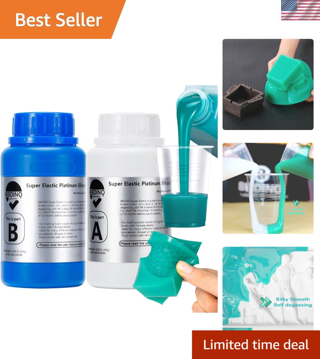 Jade Green Silicone Mold Kit 21.2 oz for Multi-Material Casting