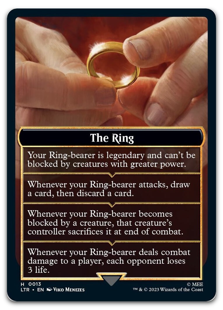 The Ring Helper Card #13 (NM) Lord of the Rings LTR Magic MTG