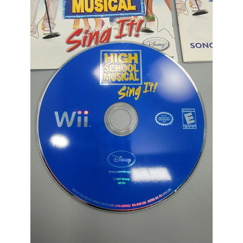 高中音乐剧:Sing It 任天堂 Wii,2007 带麦克风麦克风 — 第 2/4 张图片