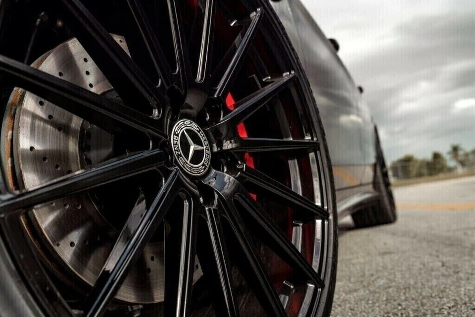 4 x 75 mm Mercedes-Benz hub cap hub caps wheel cover wheel cover emblem new - Image 3 of 4