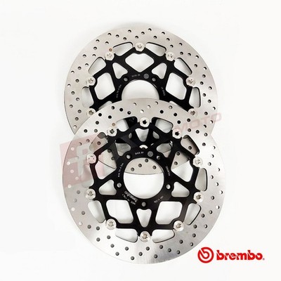 Brembo schwimmende Bremsscheiben Paar vorne passend für MV Agusta 1000 F4 R 312 (2 Beläge) 2008-2009