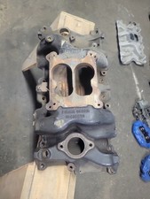 Gm 14096242 Sb Chevy 4bbl Bowtie Marine High Rise Intake Manifold Ump Imca 2