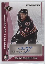 2016-17 Leaf ITG Heroes & Prospects Prospect Red 1/10 Beck Malenstyn Auto k4s