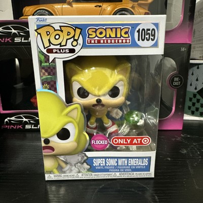 Funko POP! Plus: Super Sonic with Emeralds Flocked Exclusive 1059 (In Hand!)