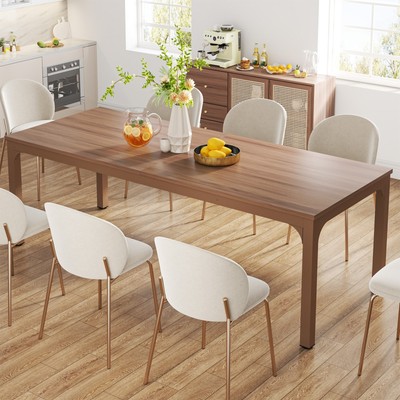 Dining Table for 6-8 Person, 78 inch Long Rectangular Kitchen Dining Table for