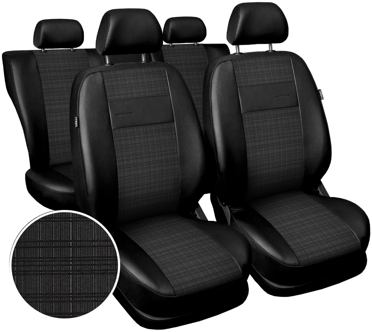 Coprisedili Anteriori In Pelle Per Fiat Tipo (358) 2015-2022 – Impermeabili, Antiusura, Facili Da Montare, Adatti A Tutte Le Stagioni, Colore Nero