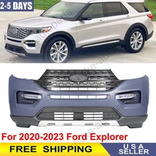 Front Bumper Cover Kit with Lights For 2020-2023 Ford Explorer