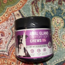 Dog Anal Gland Soft Chews 150 Stop Scoot for Dogs Supports Anal Gland Bowel F...
