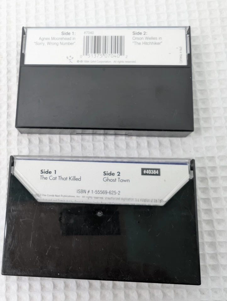 Radio Classics Cassette Tapes Vtg Sorry Wrong Number & The Shadow 1990's Tested - Image 2 of 4