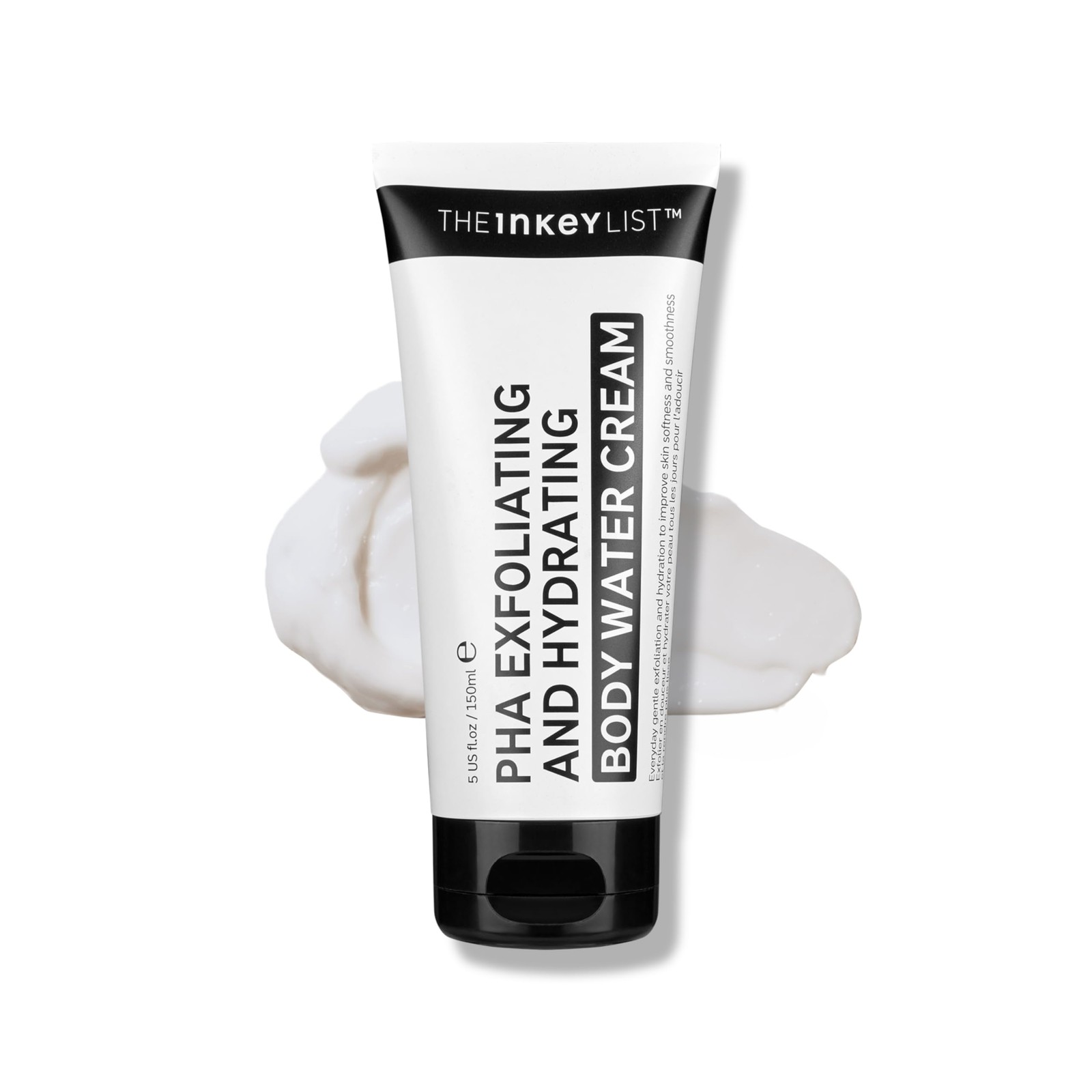 The INKEY List PHA Body Water Cream 150ml | Daily 3% PHA Body Care Gently Exfoliates And Hydrates to Smooth Rough Texture, Brighten Dull Areas and Even Skin Tone - Image 2