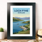 Loch Fyne, Scotland Travel Poster Giclee Art Print 377-3