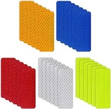 30 Safety Reflective Stickers, Warning Stickers - Stick-on Car Reflector Tape fo