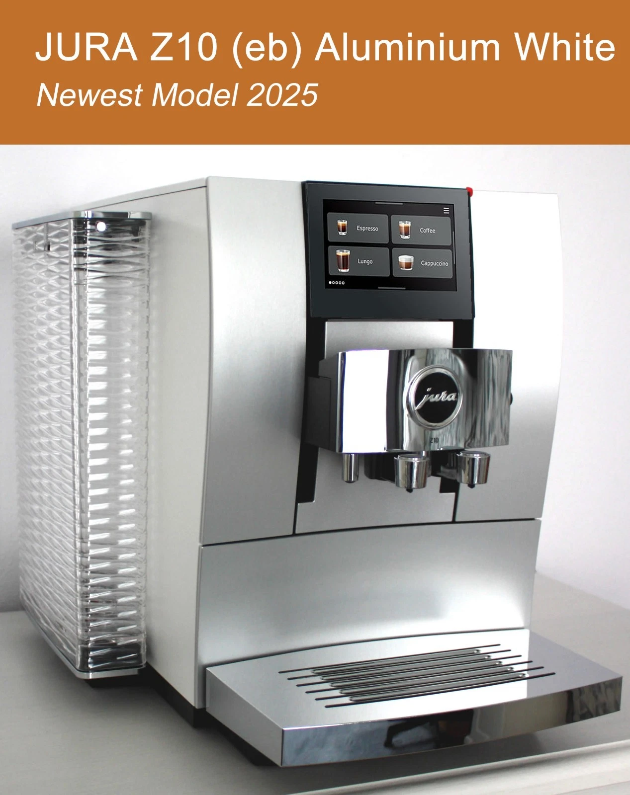 JURA Z10 (eb) Aluminum White (15613) - Model 2025, Automatic Espresso Machine