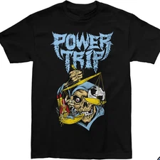 Power Trip band T-shirt Black Cotton Unisex Full sizes S-5XL