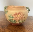 Vintage Hull Woodland Jardiniere Planter W7-5 1/2 Pink Blue Floral USA